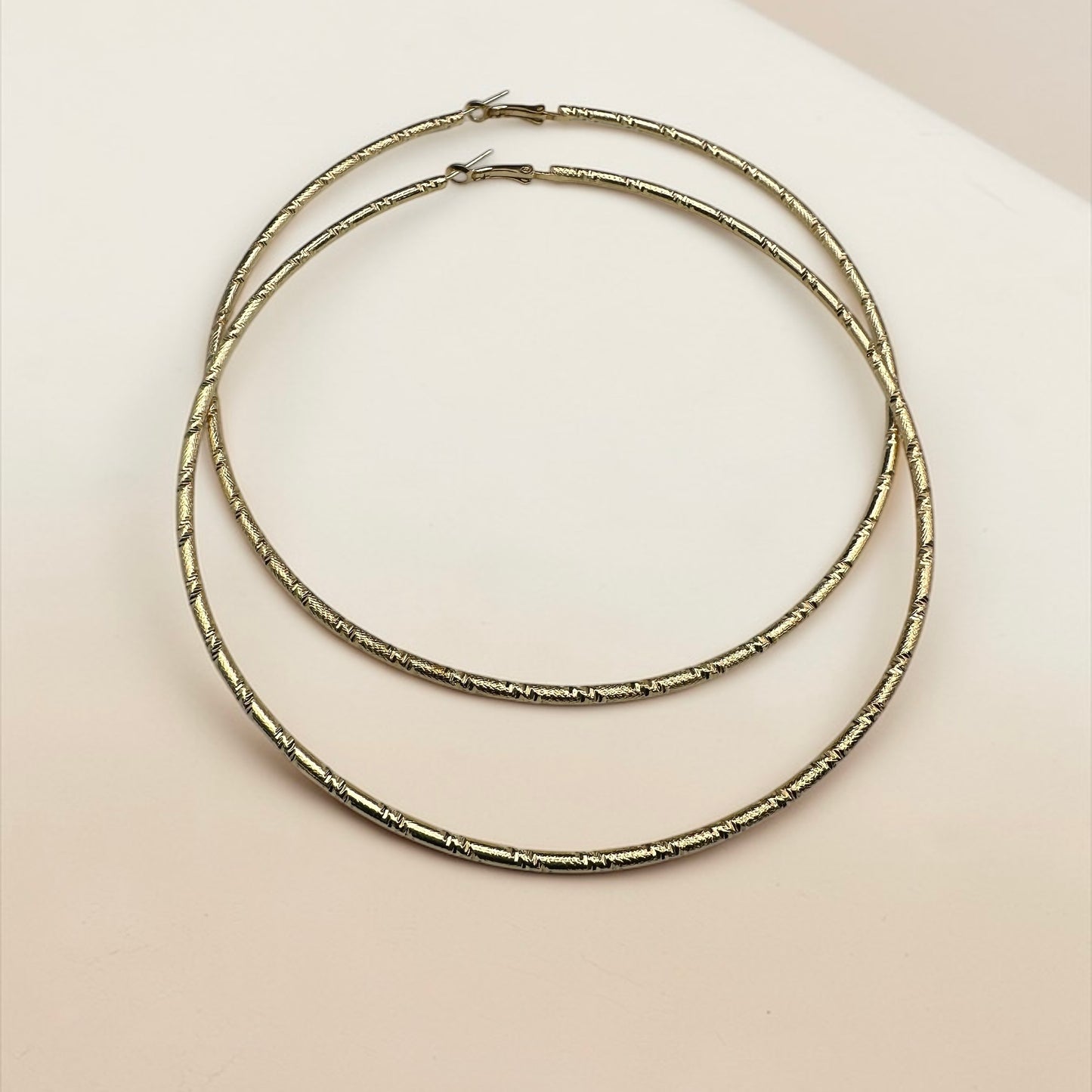 Oversized Chunky Hoop Earrings – 12cm Bold Statement Hoops | Gold or Silver | Fatisha Boutique - Fatisha Boutique #