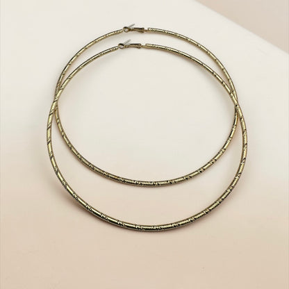 Oversized Chunky Hoop Earrings – 12cm Bold Statement Hoops | Gold or Silver | Fatisha Boutique - Fatisha Boutique #