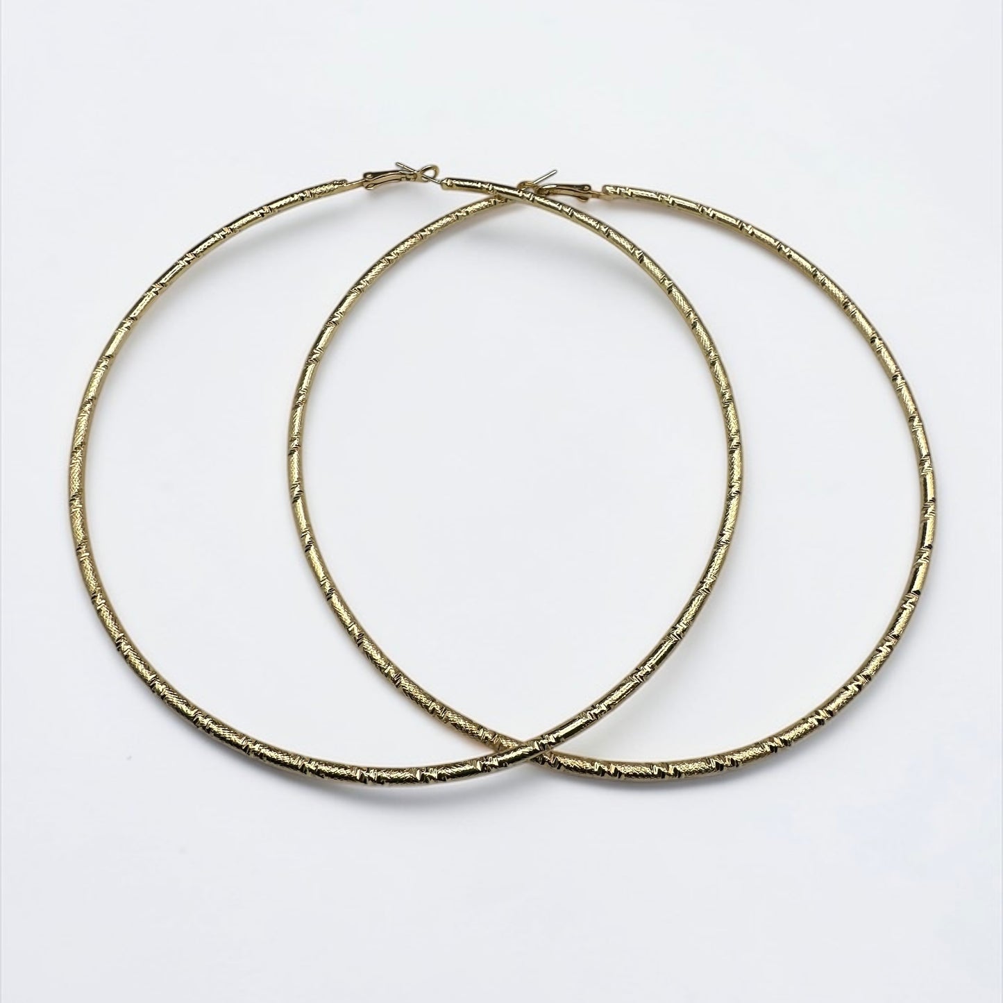 Oversized Chunky Hoop Earrings – 12cm Bold Statement Hoops | Gold or Silver | Fatisha Boutique - Fatisha Boutique #