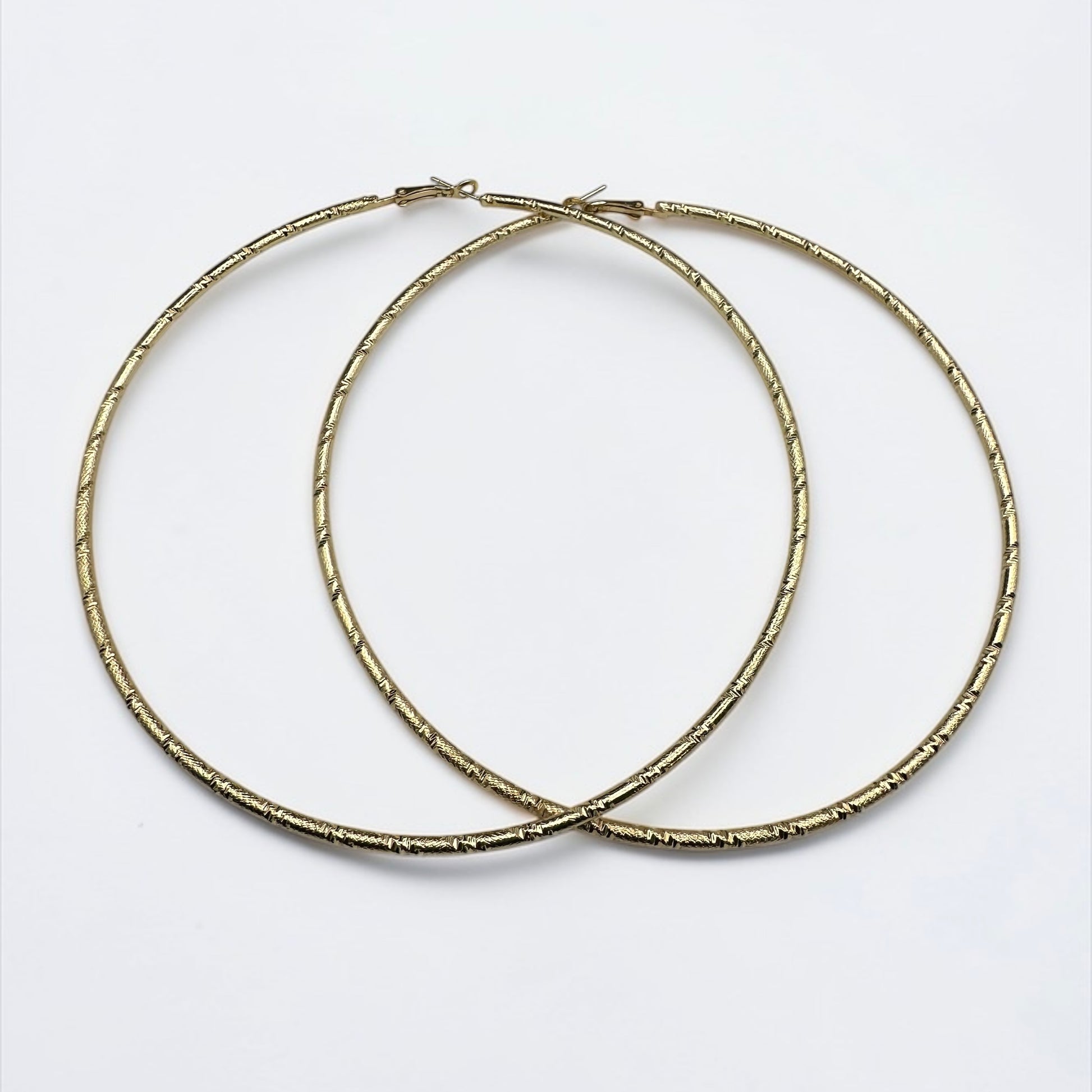 Oversized Chunky Hoop Earrings – 12cm Bold Statement Hoops | Gold or Silver | Fatisha Boutique - Fatisha Boutique #