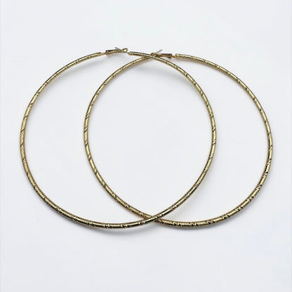 Oversized Chunky Hoop Earrings – 12cm Bold Statement Hoops | Gold or Silver | Fatisha Boutique - Fatisha Boutique #
