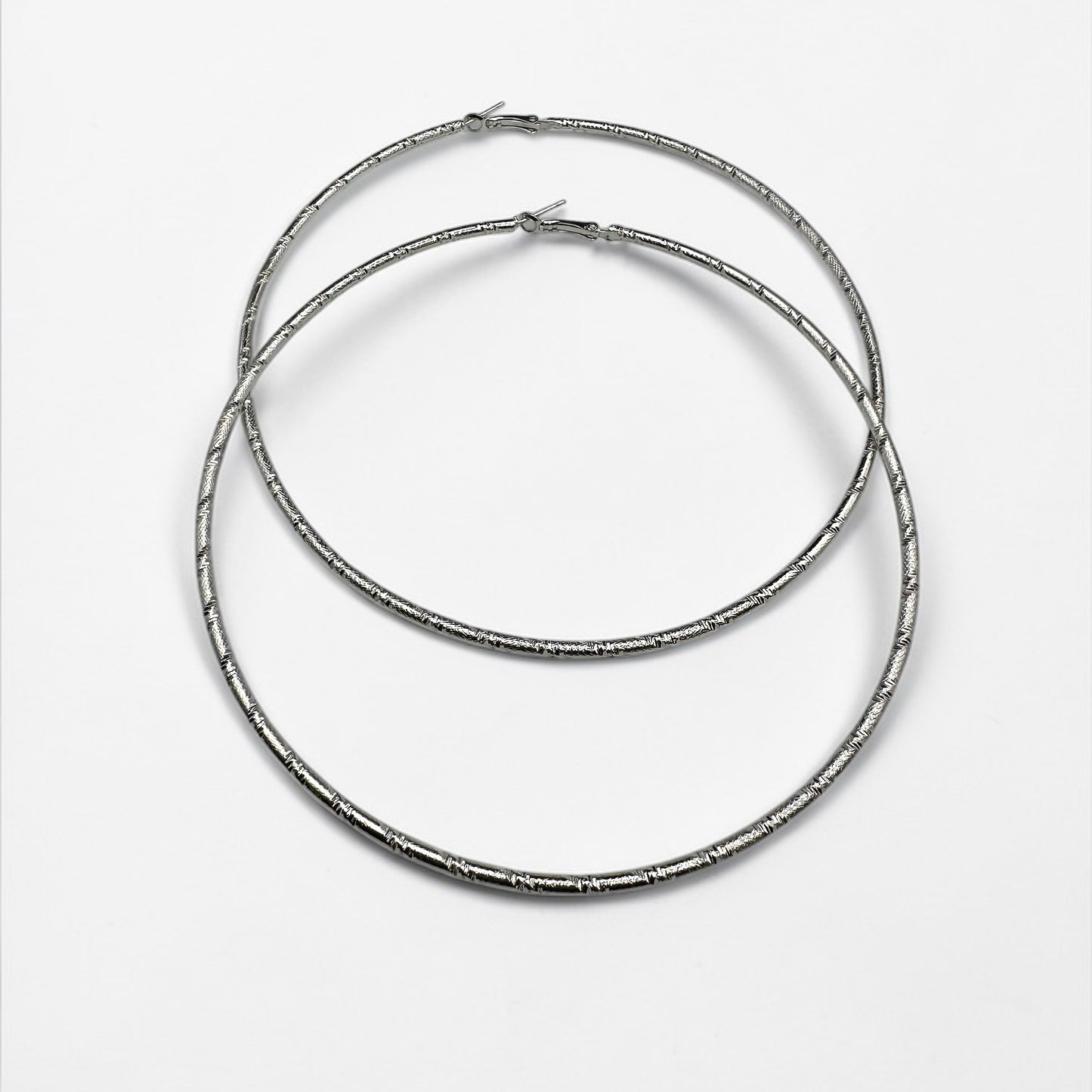 Oversized Chunky Hoop Earrings – 12cm Bold Statement Hoops | Gold or Silver | Fatisha Boutique - Fatisha Boutique #