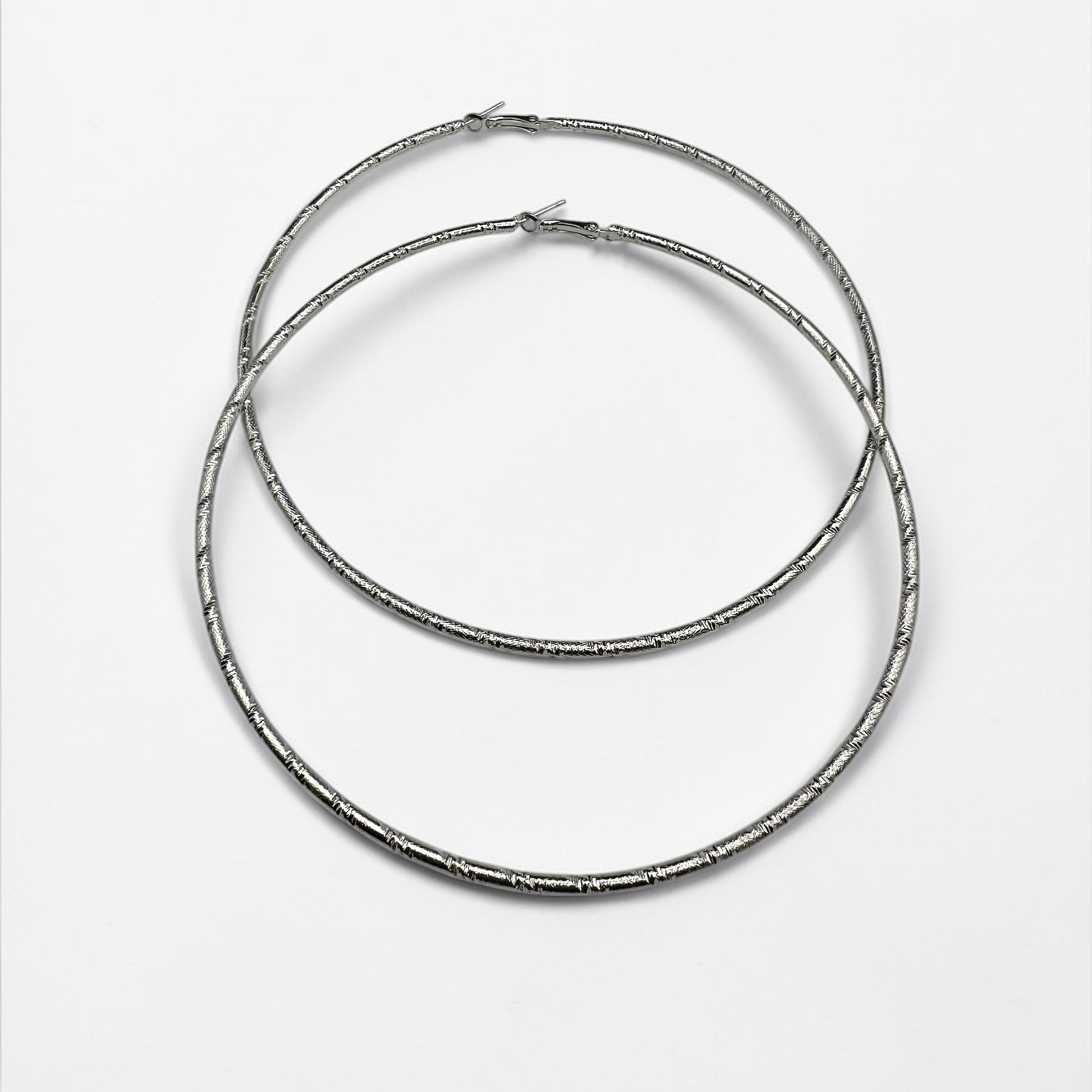 Oversized Chunky Hoop Earrings – 12cm Bold Statement Hoops | Gold or Silver | Fatisha Boutique - Fatisha Boutique #