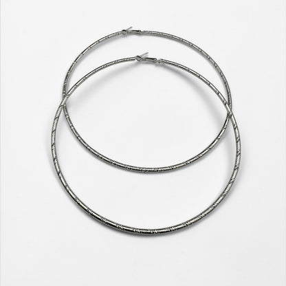 Oversized Chunky Hoop Earrings – 12cm Bold Statement Hoops | Gold or Silver | Fatisha Boutique - Fatisha Boutique #