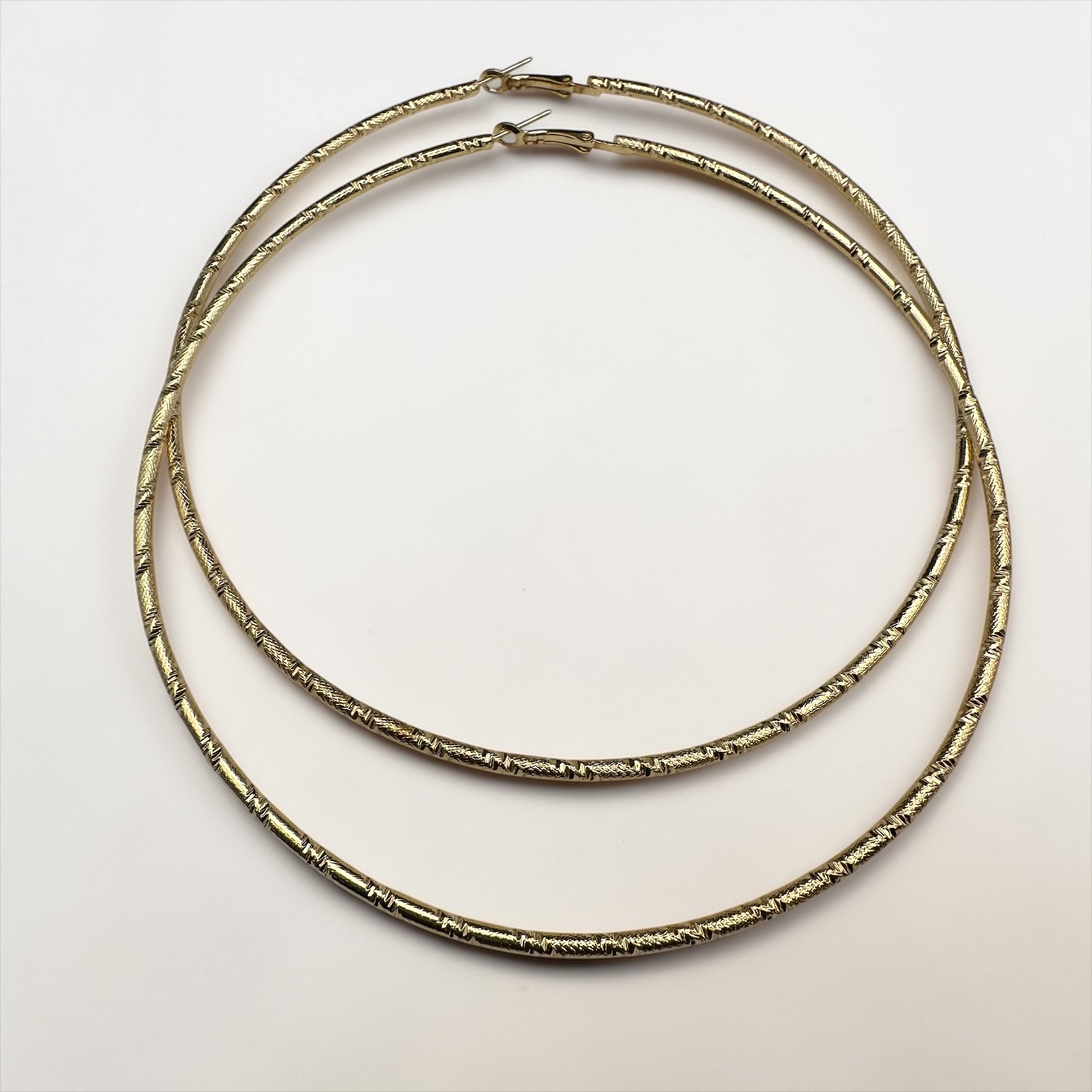 Oversized Chunky Hoop Earrings – 12cm Bold Statement Hoops | Gold or Silver | Fatisha Boutique - Fatisha Boutique #