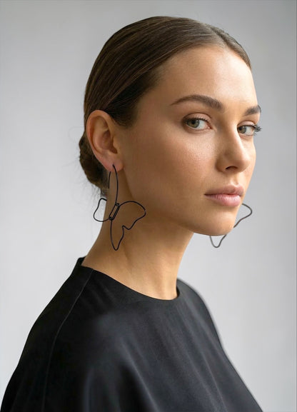Minimalist Lightweight WireButterfly Shape Design Earrings - Fatisha Boutique #