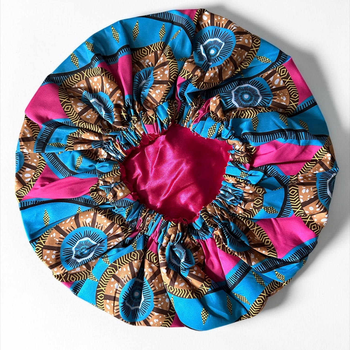 Double-Layered Ankara Satin Silk Reversible Bonnet Cap – African Print Sleep Hat for Braids & Natural Hair - Fatisha Boutique #