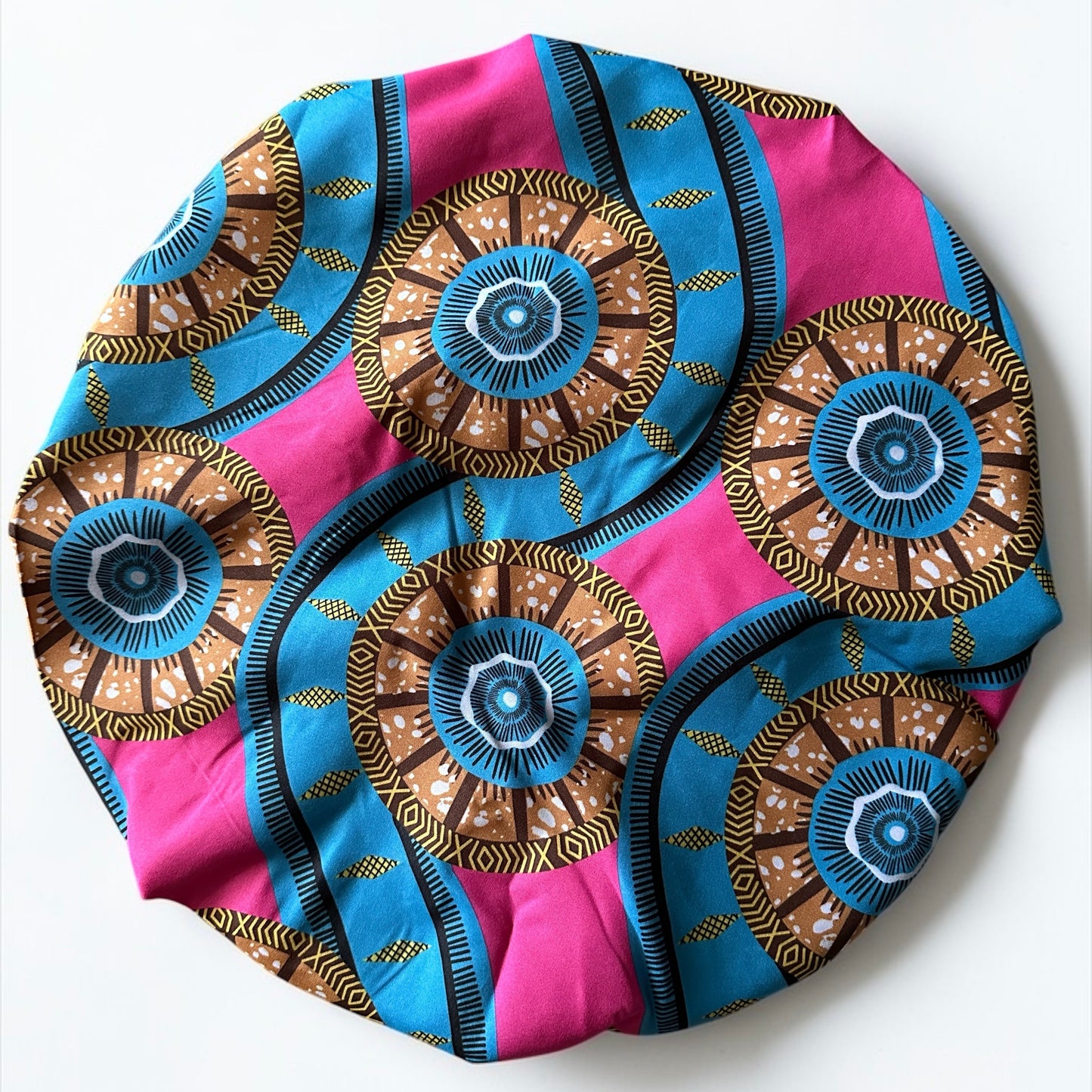 Double-Layered Ankara Satin Silk Reversible Bonnet Cap – African Print Sleep Hat for Braids & Natural Hair - Fatisha Boutique #