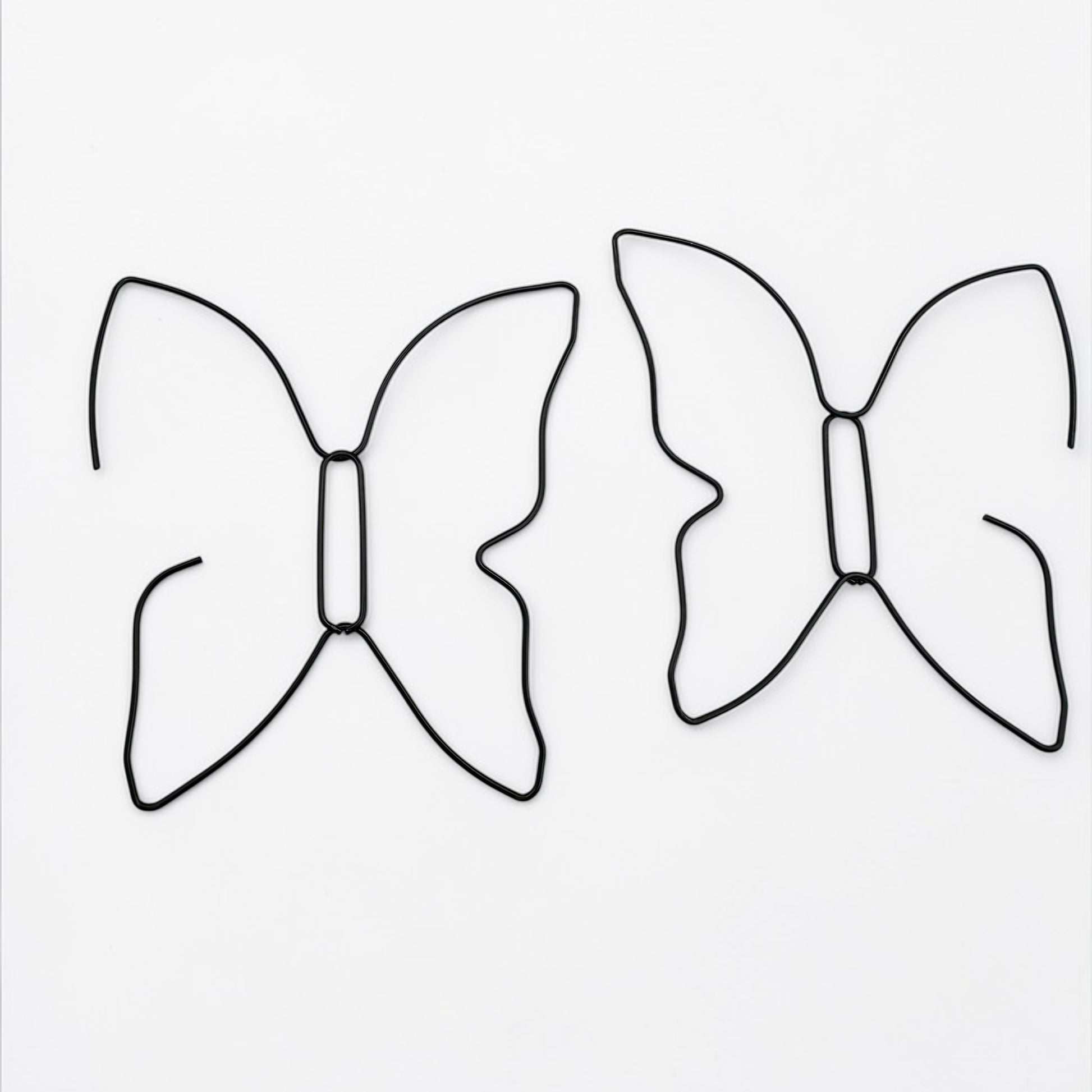 Minimalist Stainless Steel Butterfly Hoop Earrings – Lightweight Statement Earrings - Fatisha Boutique #