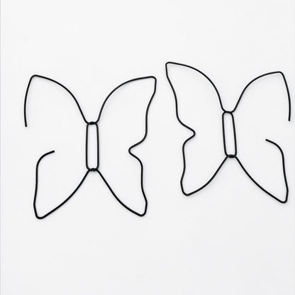 Minimalist Stainless Steel Butterfly Hoop Earrings – Lightweight Statement Earrings - Fatisha Boutique #
