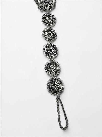 Boho Coin Barefoot Sandals (Pair) – Gold & Silver Adjustable Anklet Foot Jewellery for Beach & Bridal - Fatisha Boutique #