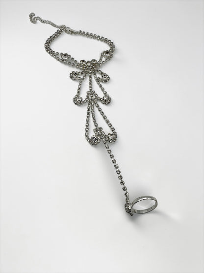 Crystal Bridal Barefoot Sandal (Single) – Gold & Silver Rhinestone Toe Anklet Foot Jewellery - Fatisha Boutique #