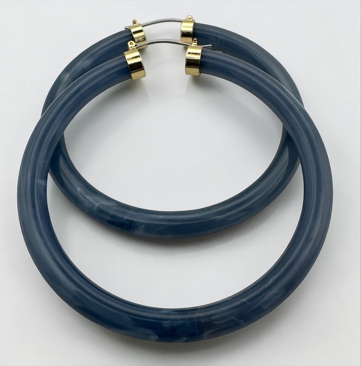 Boho Chunky Hoop Earrings – Lightweight 8cm Statement Hoops in Multiple Colours - Fatisha Boutique #