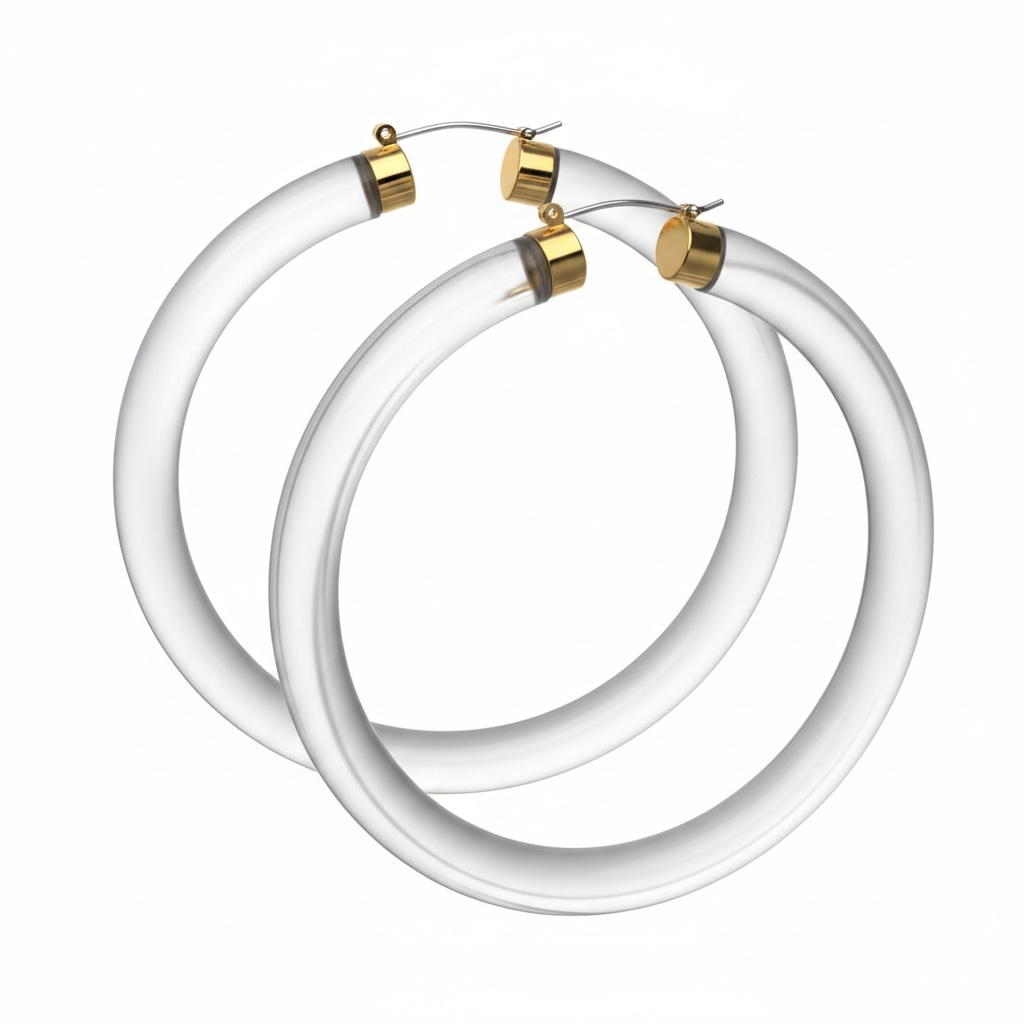 Boho Chunky Hoop Earrings – Lightweight 8cm Statement Hoops in Multiple Colours - Fatisha Boutique #