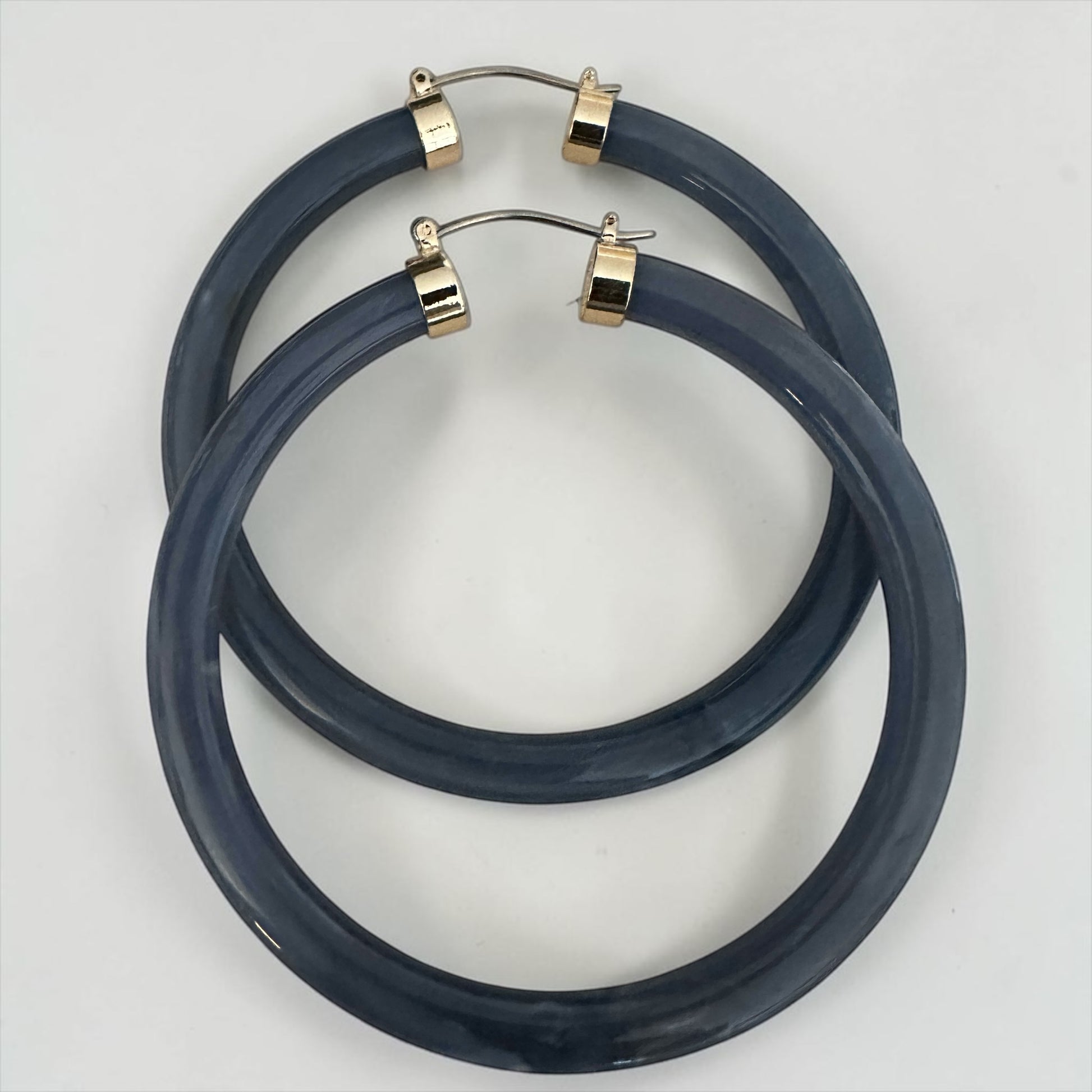Boho Chunky Hoop Earrings – Lightweight 8cm Statement Hoops in Multiple Colours - Fatisha Boutique #