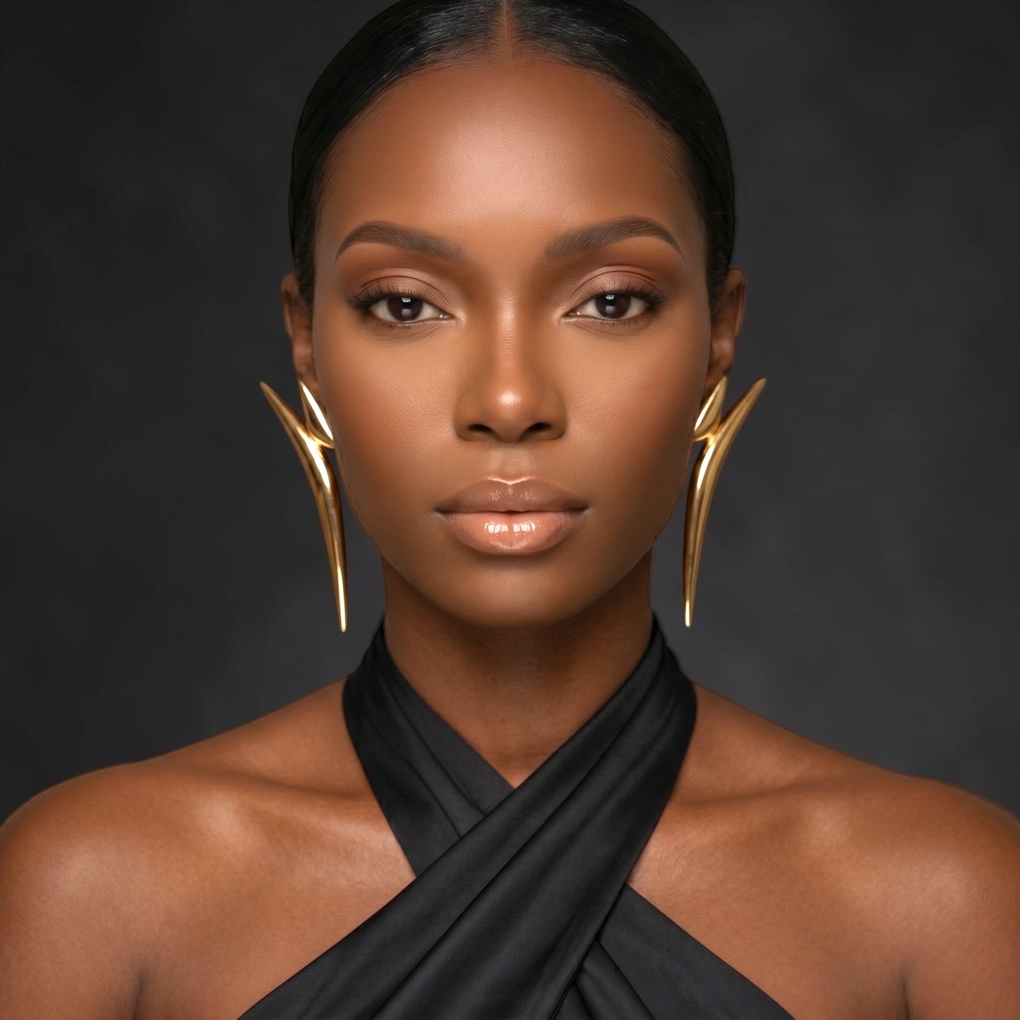 Sculptural Statement Earrings – Gold & Silver Avant-Garde Drops - Fatisha Boutique #