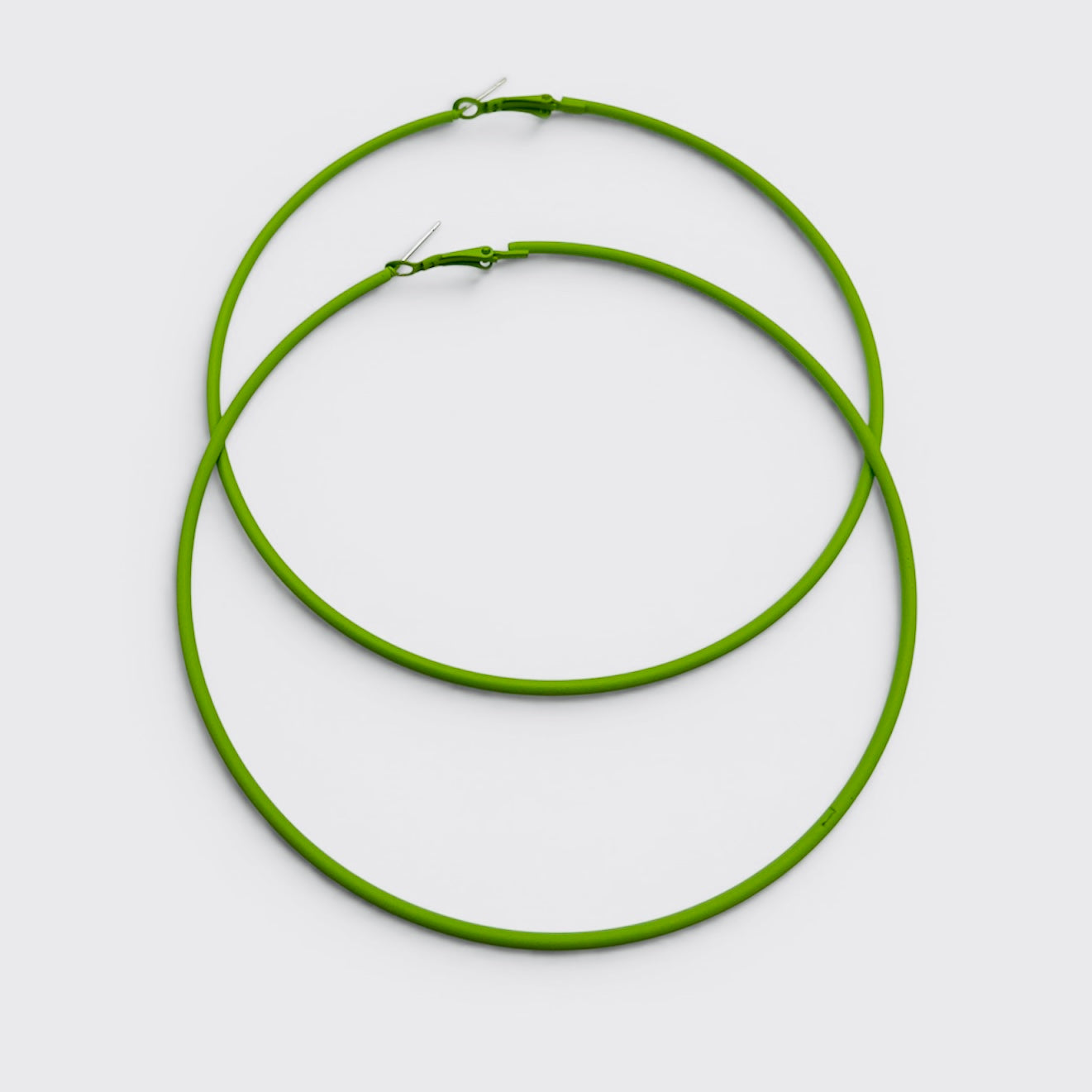 10cm Colourful Hoop Earrings – Large Lightweight Retro Statement Hoops for Women - Fatisha Boutique #