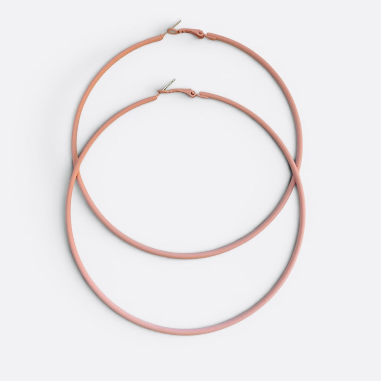 10cm Colourful Hoop Earrings – Large Lightweight Retro Statement Hoops for Women - Fatisha Boutique #