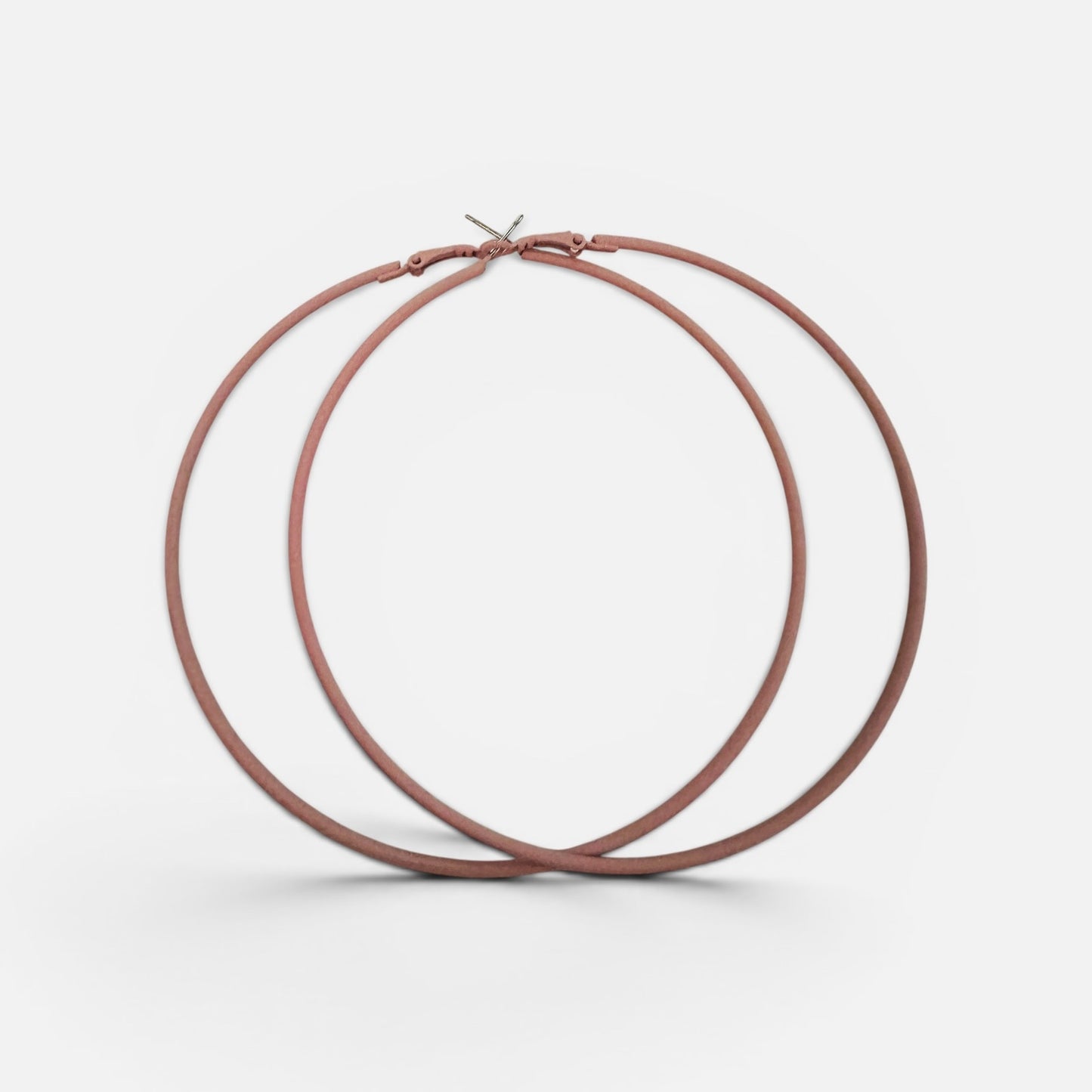 10cm Colourful Hoop Earrings – Large Lightweight Retro Statement Hoops for Women - Fatisha Boutique #