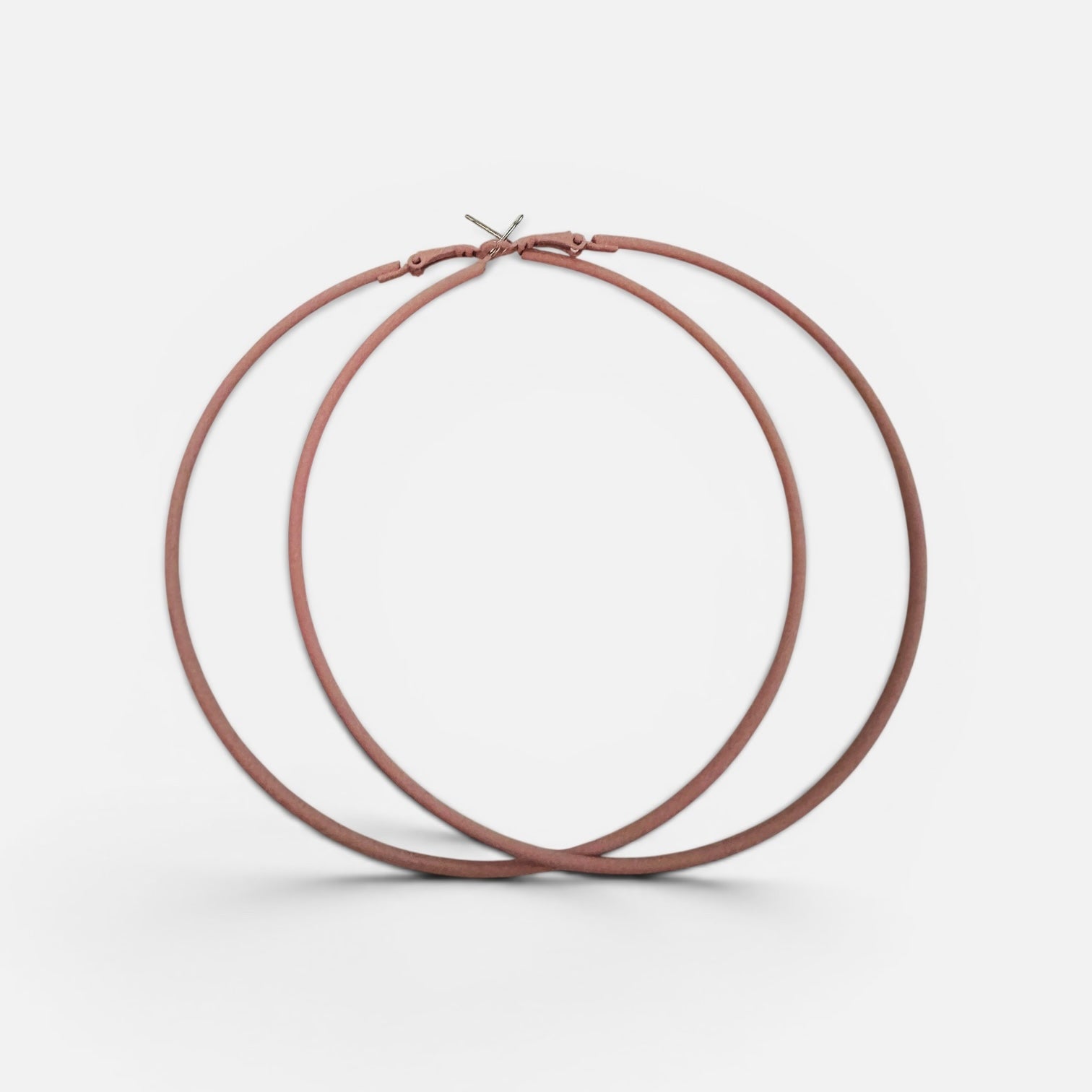 10cm Colourful Hoop Earrings – Large Lightweight Retro Statement Hoops for Women - Fatisha Boutique #