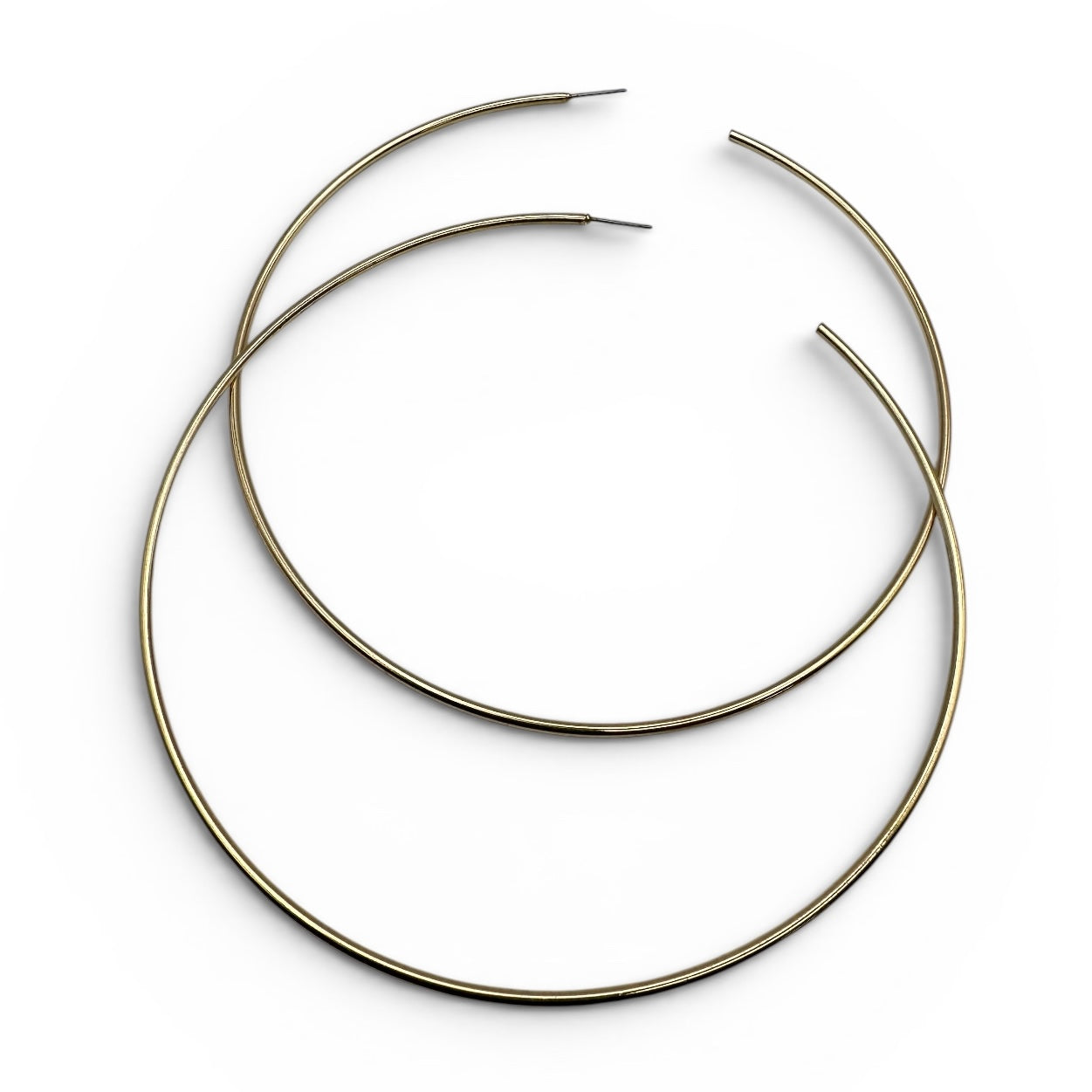 Oversized 12cm Gold Hoop Earrings – Bold Statement Hoops - Fatisha Boutique #
