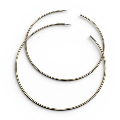 Oversized 12cm Gold Hoop Earrings – Bold Statement Hoops - Fatisha Boutique #