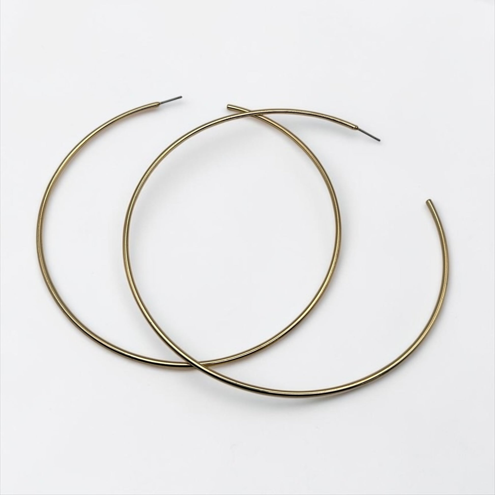Oversized 12cm Gold Hoop Earrings – Bold Statement Hoops - Fatisha Boutique #