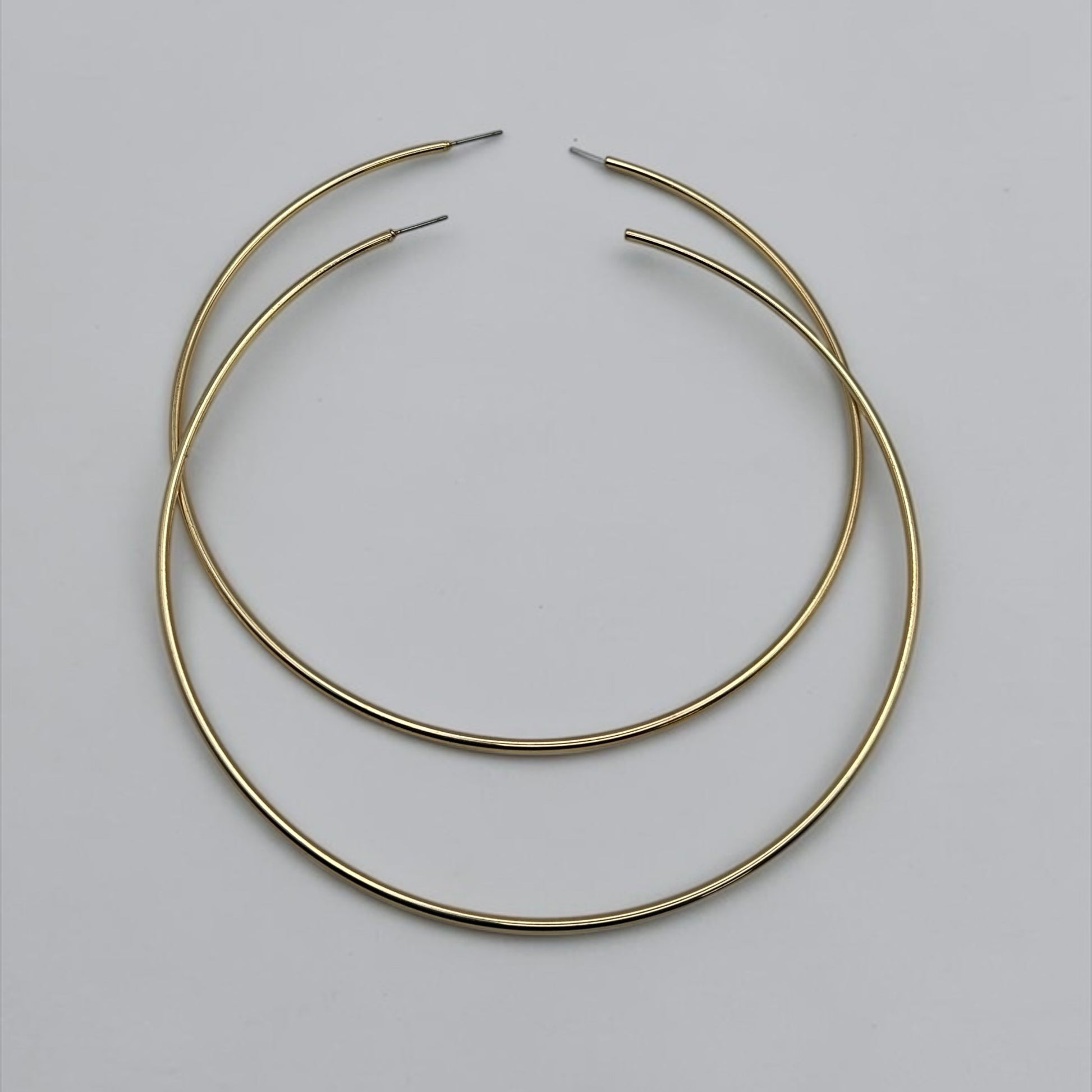 Oversized 12cm Gold Hoop Earrings – Bold Statement Hoops - Fatisha Boutique #