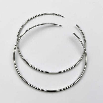 Oversized 12cm Gold Hoop Earrings – Bold Statement Hoops - Fatisha Boutique #