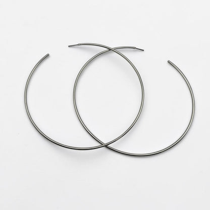 Oversized 12cm Gold Hoop Earrings – Bold Statement Hoops - Fatisha Boutique #