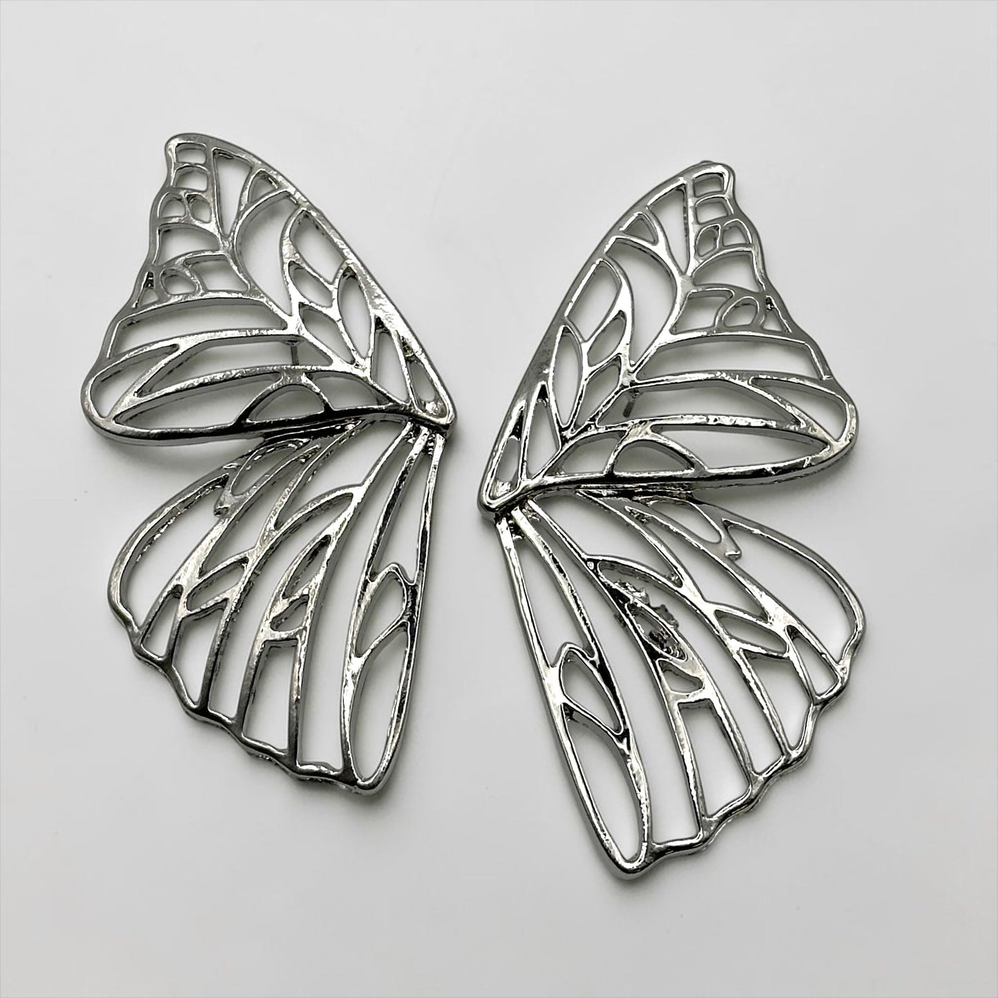 Gold Butterfly Wing Statement Earrings – Bold Stud Drop Earrings - Fatisha Boutique #