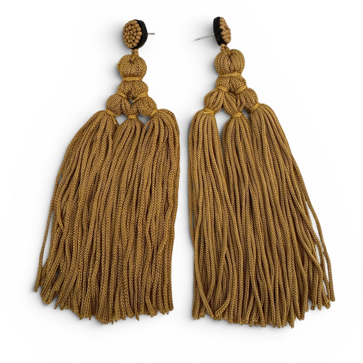 Boho Long Tassel Earrings – Beaded Statement Drop for Women - Fatisha Boutique #