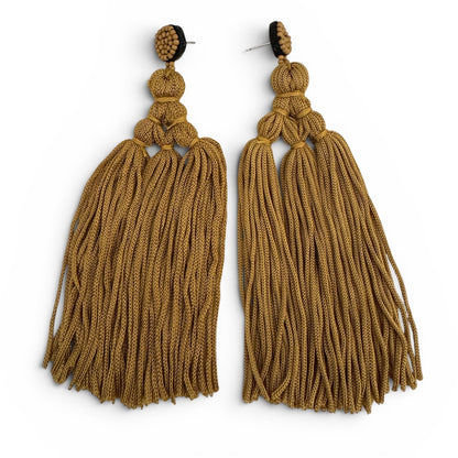 Boho Long Tassel Earrings – Beaded Statement Drop for Women - Fatisha Boutique #
