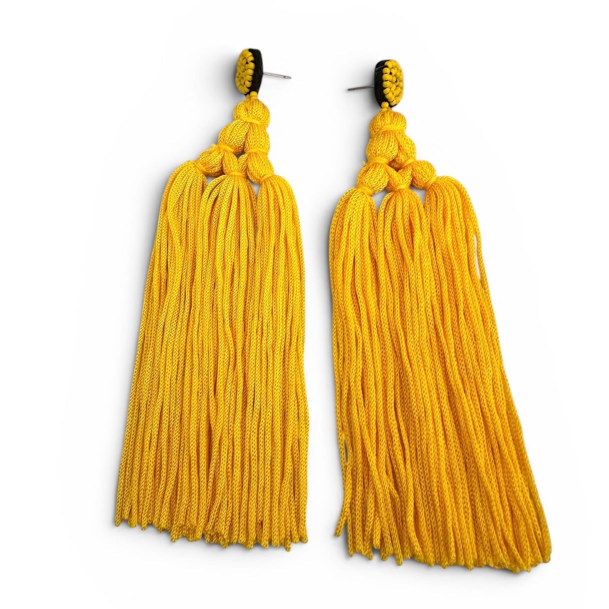 Boho Long Tassel Earrings – Beaded Statement Drop for Women - Fatisha Boutique #