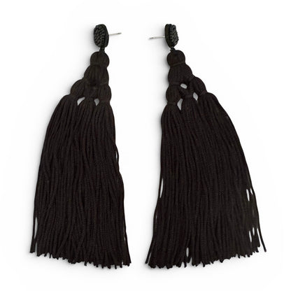 Boho Long Tassel Earrings – Beaded Statement Drop for Women - Fatisha Boutique #