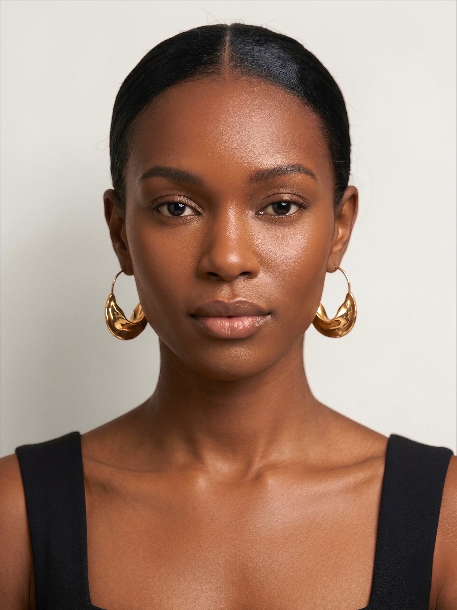 Sculptural Drop Earrings – Gold & Silver Modern Statement - Fatisha Boutique #