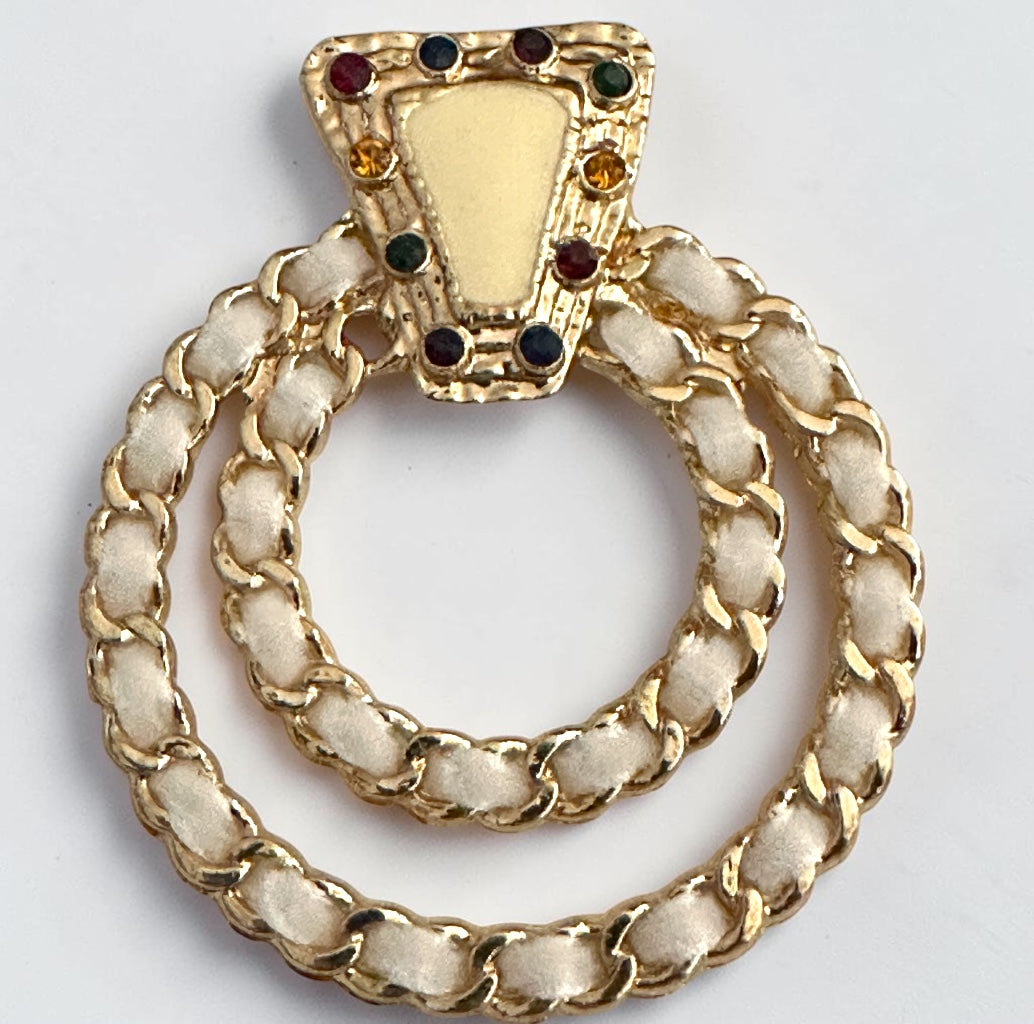 White Vintage-Inspired Statement Earrings - Fatisha Boutique # Fatisha Boutique