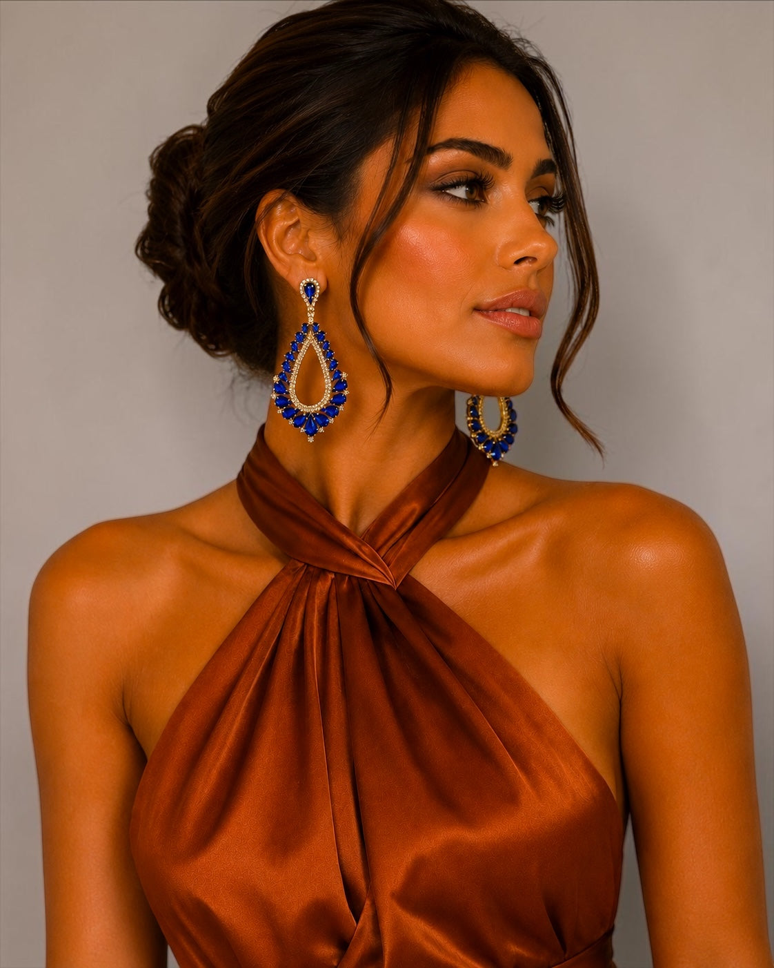 3/4 angles with both Earrings
