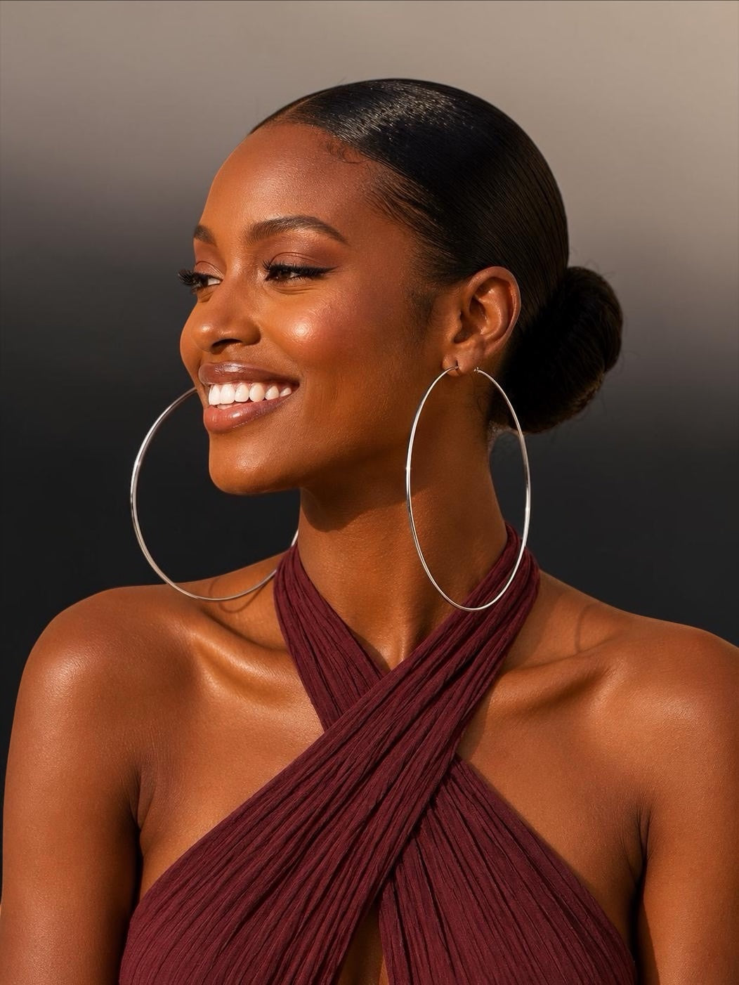 14cm Oversized Hoop Earrings