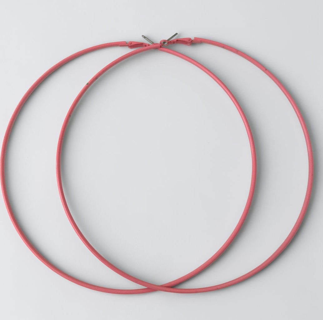 13cm Oversized Colour Hoop Earrings
