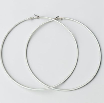 13cm Oversized Colour Hoop Earrings