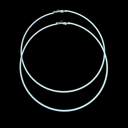13cm Oversized Colour Hoop Earrings