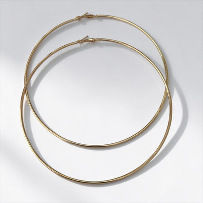 13cm Oversized Colour Hoop Earrings