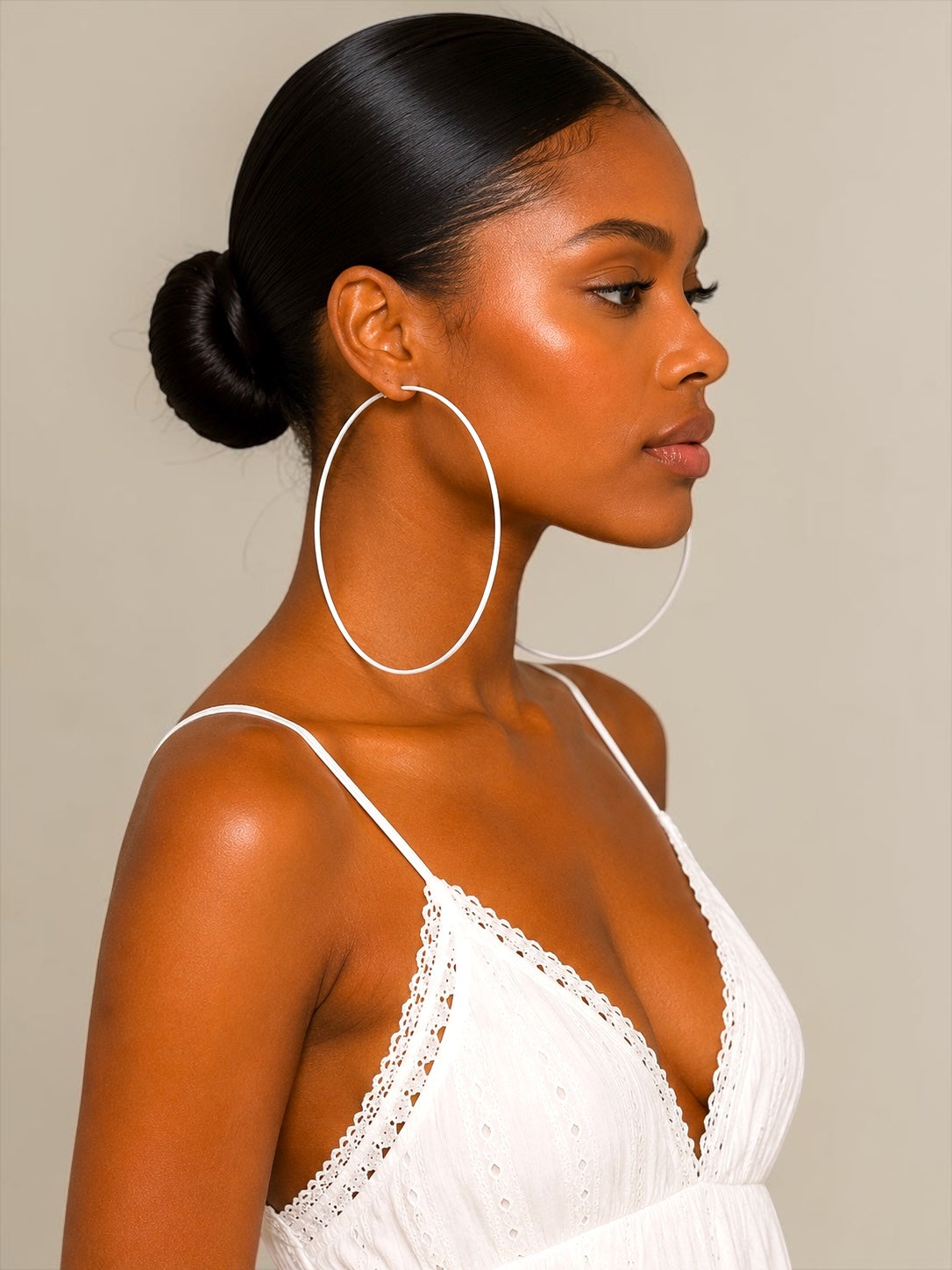 13cm Oversized Colour Hoop Earrings