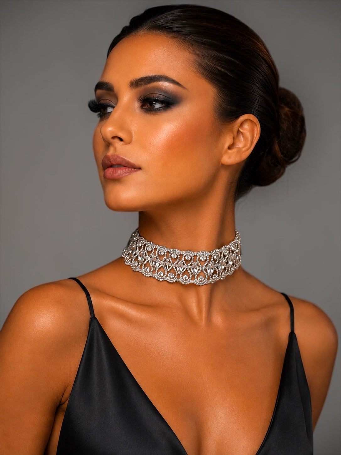 Crystal Rhinestone Choker Necklace