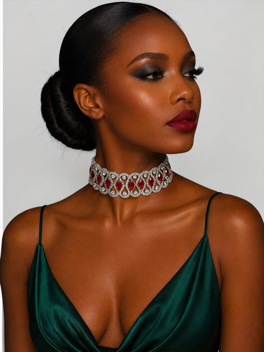 Crystal Rhinestone Choker Necklace
