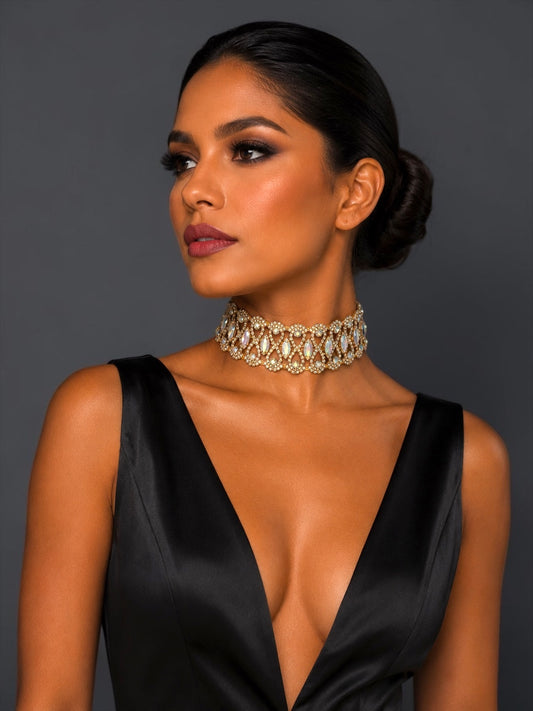 Crystal Rhinestone Choker Necklace