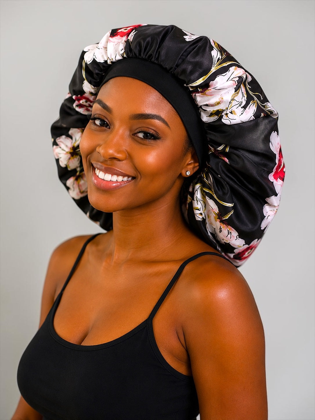 Printed Satin Silk Bonnet Cap – Protective Sleep Hair Bonnet - Fatisha Boutique # Fatisha Boutique