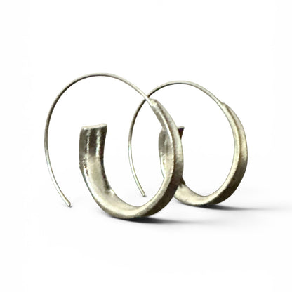 Lightweight Spiral Ethnic Boho Hoop Earrings