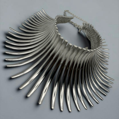 Bold Spike Collar Choker Statement Necklace